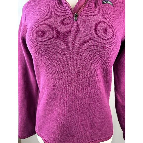 Patagonia Better Sweater Quarter 1/4 Zip Rubellite Pink Size Medium Style 25616 - Picture 6 of 14